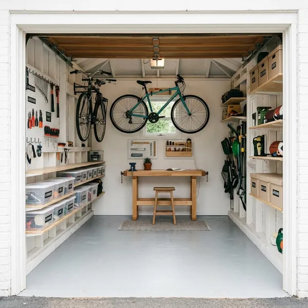 Slimme opbergruimte in de garage