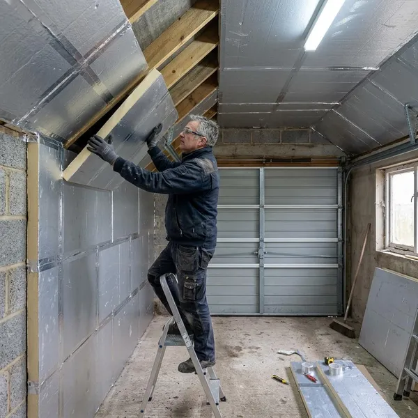 garage isoleren met PIR platen