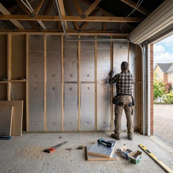 Garage voorbereiden voordat je PIR platen plaatst
