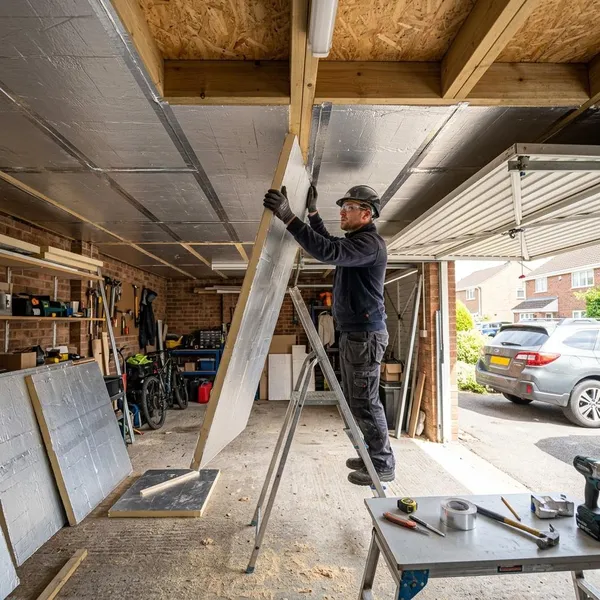 Garagewanden isoleren met PIR platen