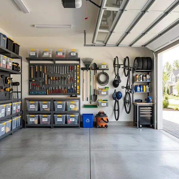 Garage opbergsysteem voor een kleine garage