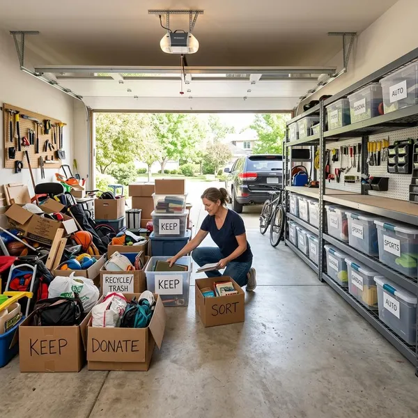 garage opruimen