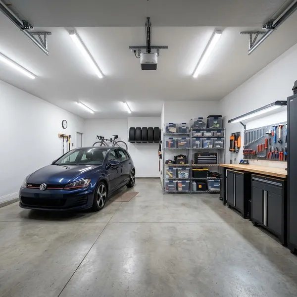 Veiligheid bij verlichting in de garage